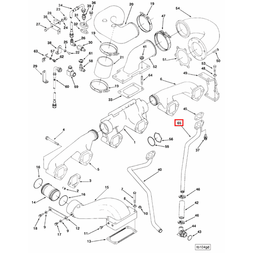 3065091 Cummins | Tur Oil Drain Tube | Source One Parts Center