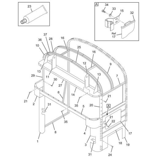 445178001 IC Bus COWL GROUP Source One Parts Center