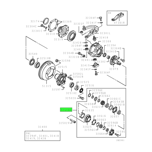 MB420180 Mitsubishi FUSO® Freewheel Hub Assembly Source One Parts