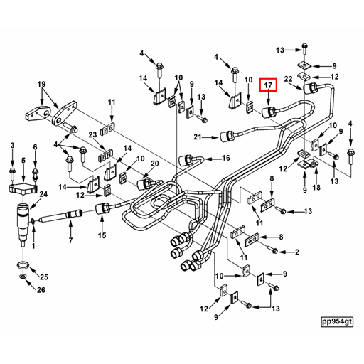 3944694 Cummins | Injector Fuel Supply Tube | Source One Parts Center