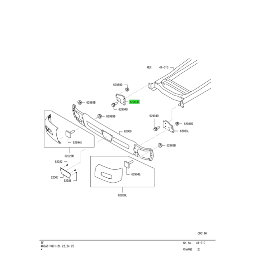 MK618511 Mitsubishi FUSO | Right Hand Front Bumper Stay | Source One ...