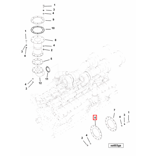 2880041 Cummins | Exhaust Outlet Connection Gasket | Source One Parts ...