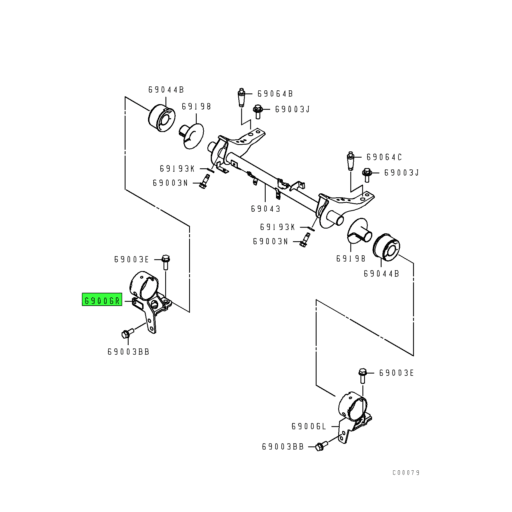 MK622618 Mitsubishi FUSO | Right Hand Cab Front Mounting