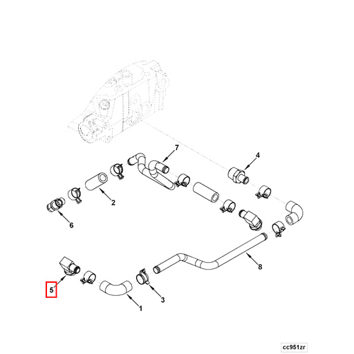 3979410 Cummins | Elbow Hose Coupling | Source One Parts Center