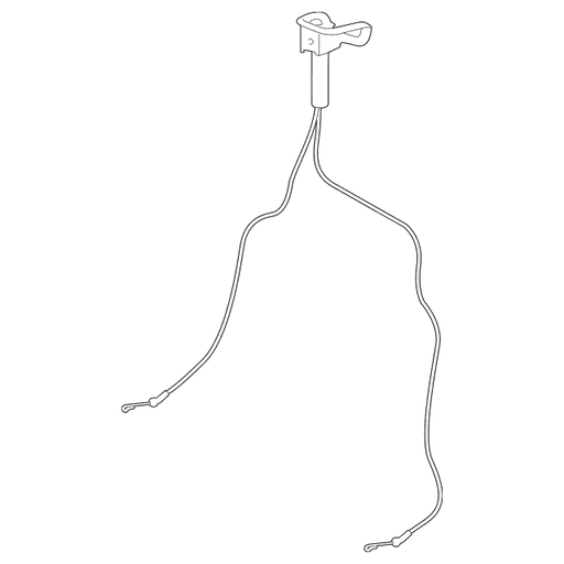DT1Z58617B14AA Ford | Folding Seat Release Cable Control - Front ...