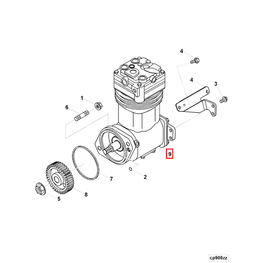 3968696 Cummins | AIR COMPRESSOR | Source One Parts Center