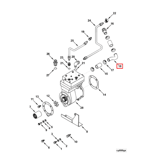 4053808 Cummins | Air Inlet Tube | Source One Parts Center