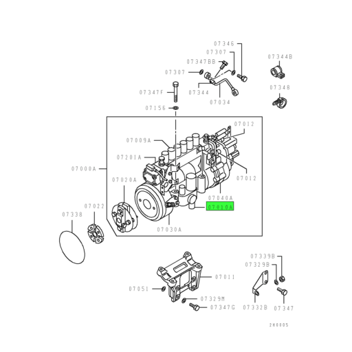 ME731590 Mitsubishi FUSO® Injection Pump Fuel Feed Pump Assembly