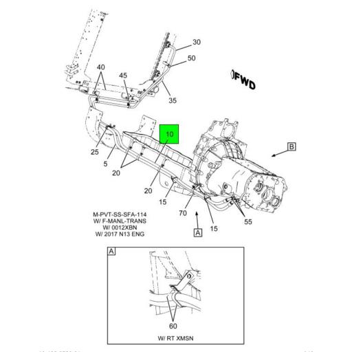 M10ZV00084 | Navistar International® | HOSE ASSEMBLY TRANSMISSION OIL COLLER