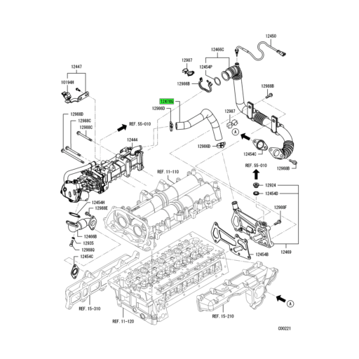 MK667176 | Mitsubishi FUSO® | Exhaust Gas Recirculation Cooler 