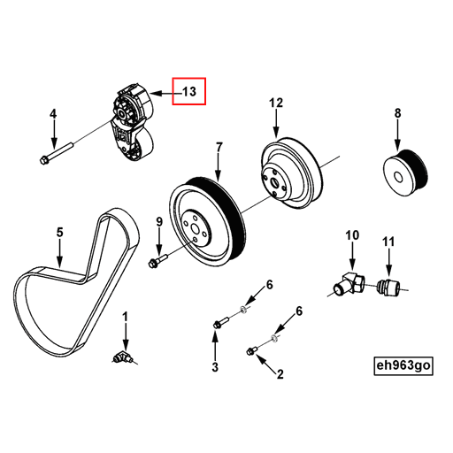 3936212 Cummins | Belt Tensioner | Source One Parts Center