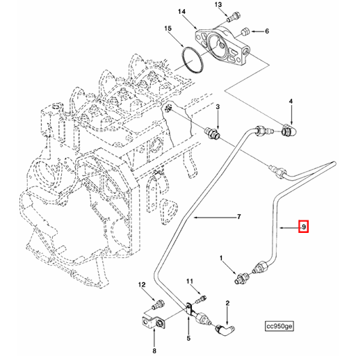 3282087 Cummins | Compressor Water Outlet Tube | Source One Parts Center