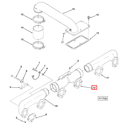 200566 Cummins | Exhaust Manifold | Source One Parts Center