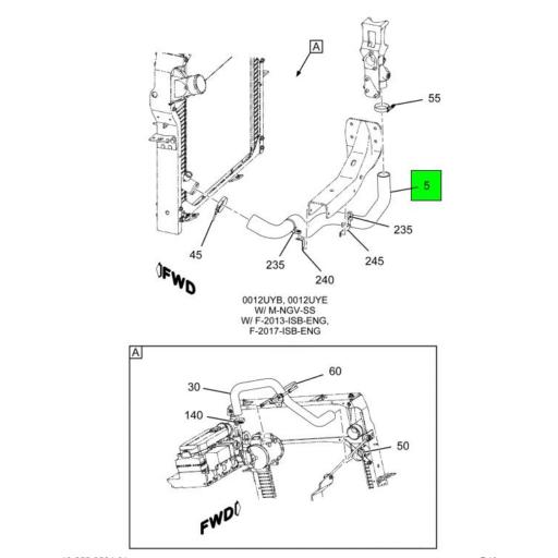 4050230C1 Navistar International | HOSE RADIATOR OUTLET
