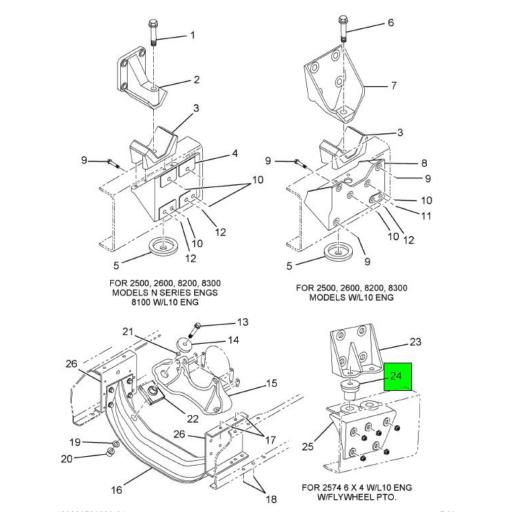 414083C1 Navistar International | Flange Head Bolt 5/8 in x 1-3/4 in ...
