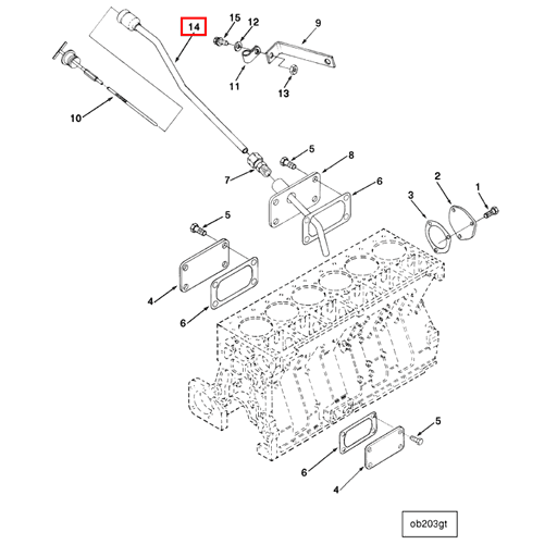 3892707 Cummins | Oil Gauge Tube | Source One Parts Center