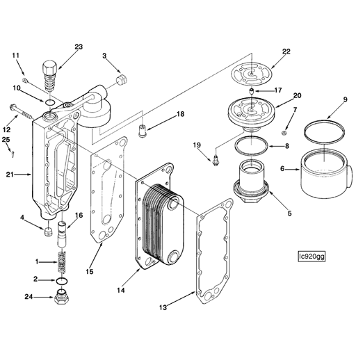 3919014 Cummins | Lubricating Oil Filter Head | Source One Parts Center