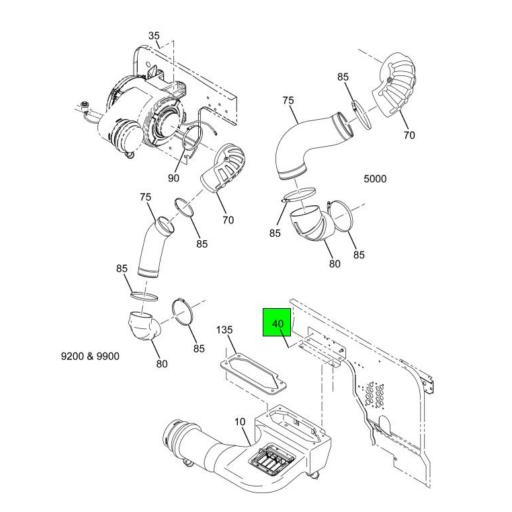 3607584C1 Navistar International | Air Cleaner Pipe Assembly | Source ...