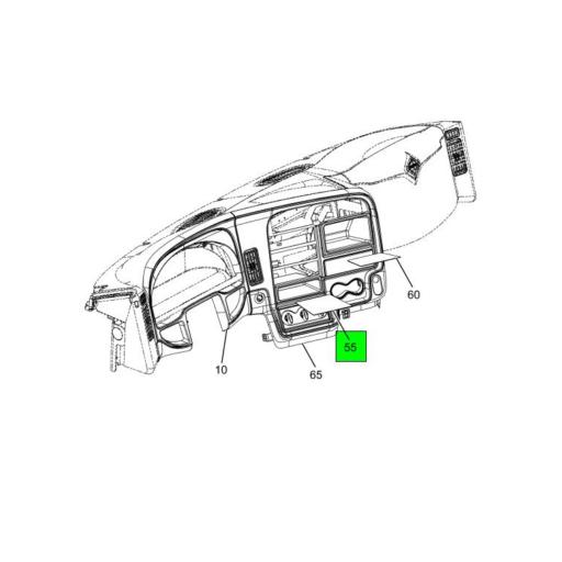 3597342C3 | Navistar International® | PAD INST PANEL SINGLE DIN