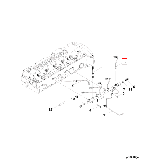 3696204 Cummins | Injector Fuel Supply Tube | Source One Parts Center