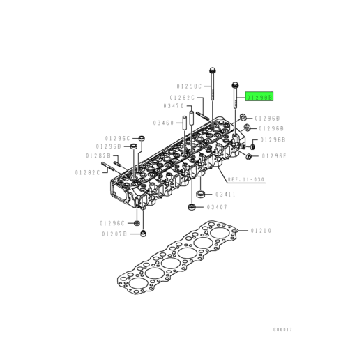 ME012429 Mitsubishi FUSO | Cylinder Head Bolt | Source One Parts Center