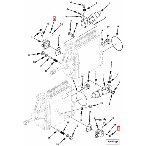 3092733 Cummins | Fuel Transfer Pump Mounting Nut | Source One Parts Center