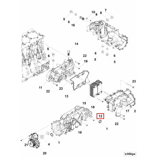 5536735 3696232 Cummins | Lubricating Oil Cooler Cover | Source One Parts Center