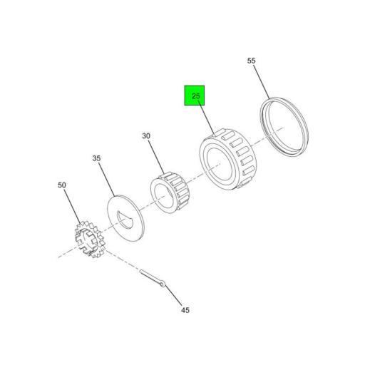 3628353C91 Navistar International | BEARING FRONT INNER