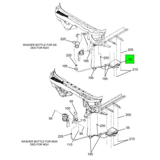 3831799C93 | Navistar International® | TANK WINDSHIELD WASHER | Source ...