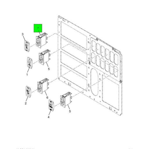 454711007 IC Bus | Rocker Switch Off-On Low | Source One Parts Center