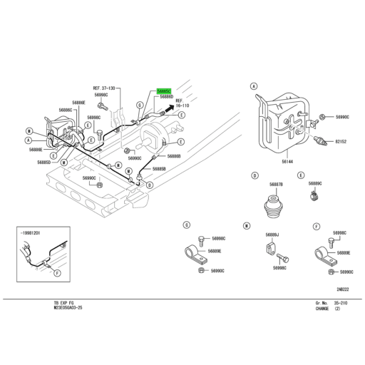 MC154782 | Mitsubishi FUSO® | Brake Air Line Tube