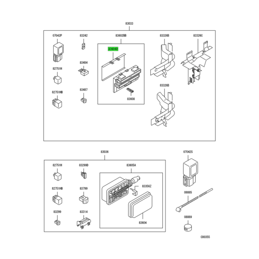 mk387305-mitsubishi-fuso-chassis-wiring-sub-fuse-box-cover