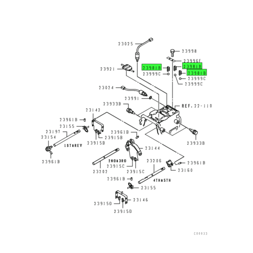 ME504024 Mitsubishi FUSO | Manual Transmission Gearshift Equipment ...