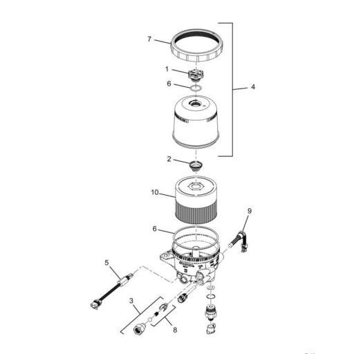 4104341C92 | Navistar International® | FILTER FUEL DAVCO 488 W/12 VOLT HEAT  8 MICRON WIF ESOC