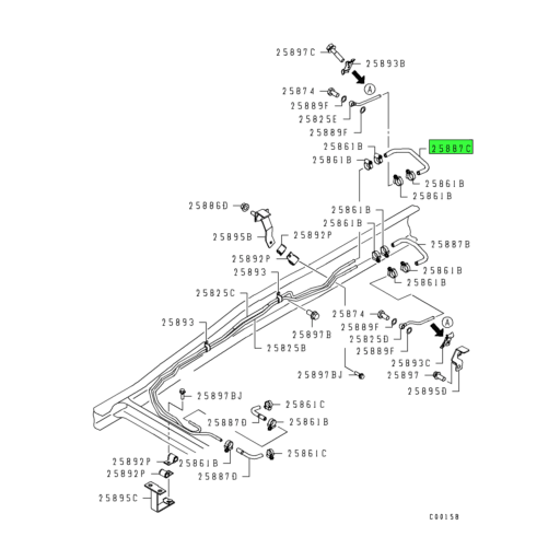 ML270029 Mitsubishi FUSO | Transmission Oil Cooler Line Hose