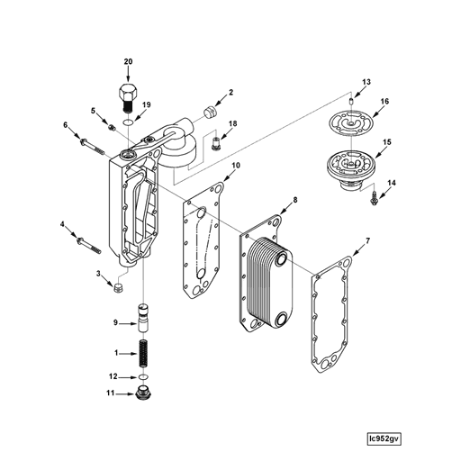 3934159 Cummins | Lubricating Oil Filter Head | Source One Parts Center