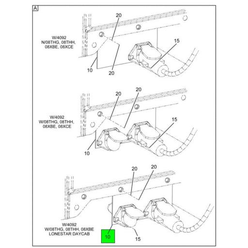 Navistar 4 Pin Socket 4064797C1 Navistar International | Dual Trailer Socket Support | Source ...