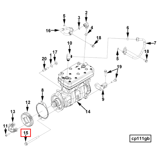 3687444 Cummins | Hexagon Flange Head Cap Screw | Source One Parts Center