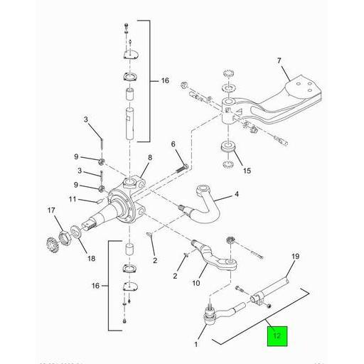A13102Z4836 Navistar International | Premium Tie Rod Assembly with Ends ...
