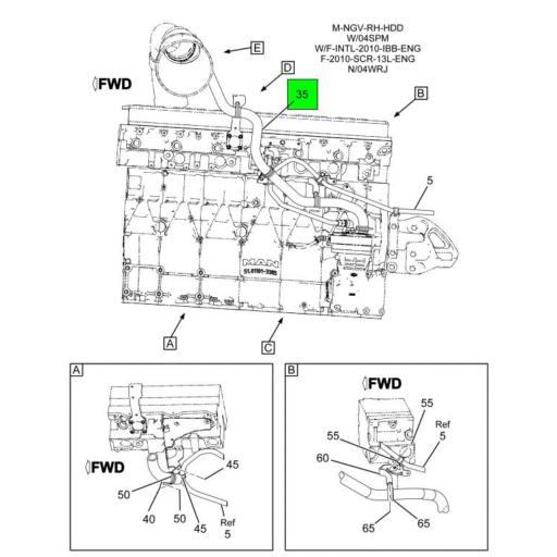 3861968C1 | Navistar International® | HOSE AIR COMPRESSOR INTAKE ...