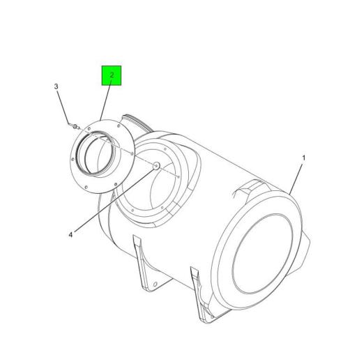 3543714C3 Navistar International | Air Cleaner Intake Shroud Adapter ...