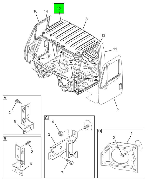 4069567W94E | Genuine Navistar International® PANEL SIDE BODY ASSEMBLY  WELDED RH CONV-AERO