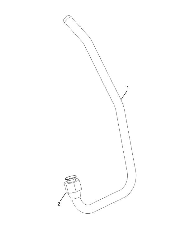 4033370C1 | Genuine Navistar International® PIPE FLUID ASSEMBLY HEATER  RETURN F63 2011