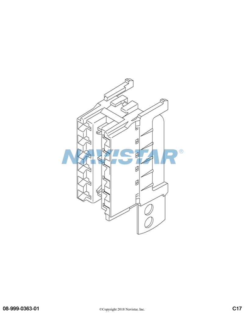 3545997C1, Navistar International®, BLOCK FUSE MAXIFUSE MODULE 6 WAY