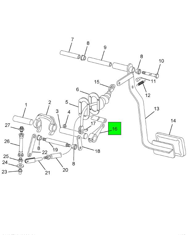 スパイク3ピン 476338C3 Navistar International | LEVER CLUTCH RELEASE