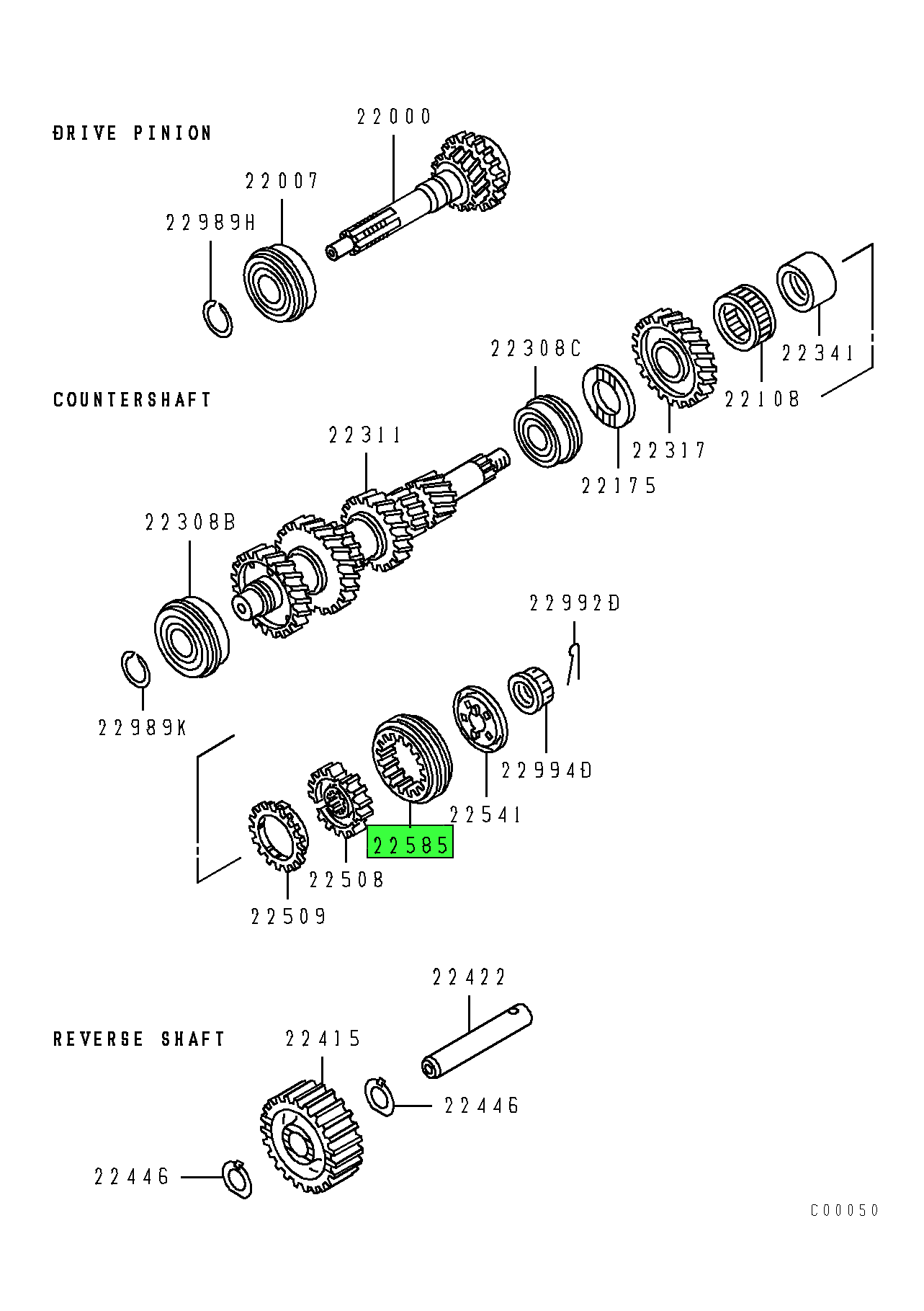 me502005-mitsubishi-fuso-transmission-6th-and-7th-synchronizer