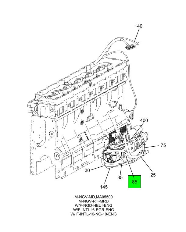 3574584C92 Navistar International® WIRE WELDING WELDING CABLE