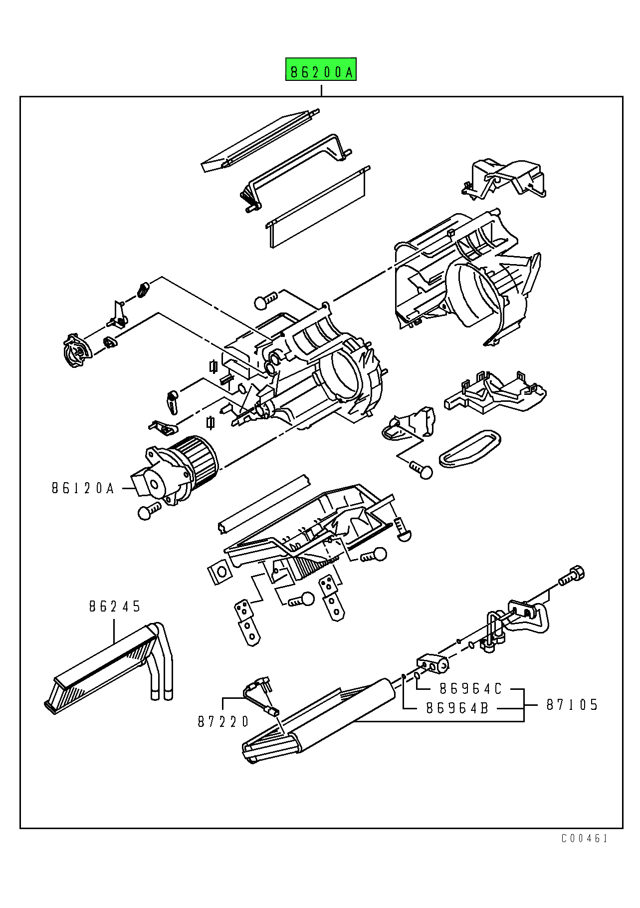 ML298320 | Genuine Mitsubishi FUSO® Heater Assembly