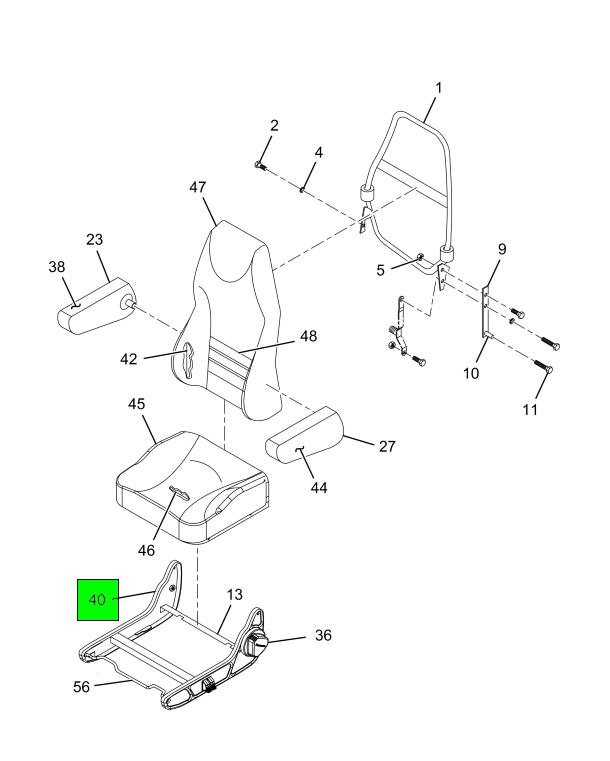 2505379C91 | Genuine Navistar International® KIT SEAT CHUGGER LOCKOUT