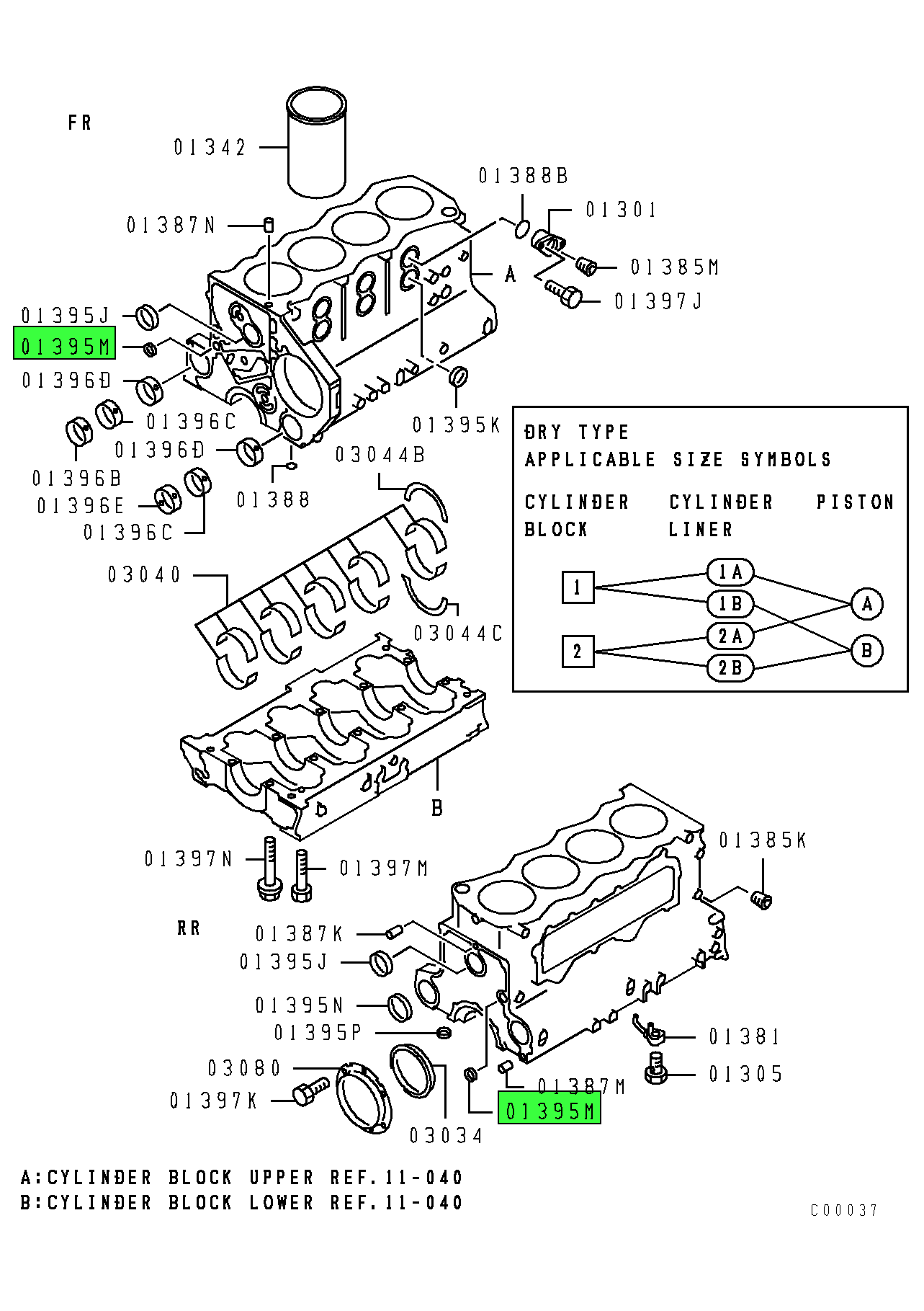 MS666136 | Genuine Mitsubishi FUSO® Cylinder Block Cap